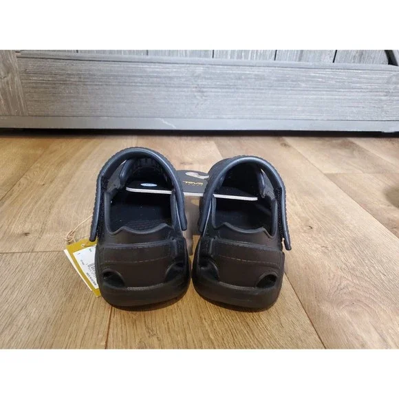 Teva Unisex-Kid's K Omnium Drift Fisherman Black Sandals Kids Size 1 - Picture 3 of 6